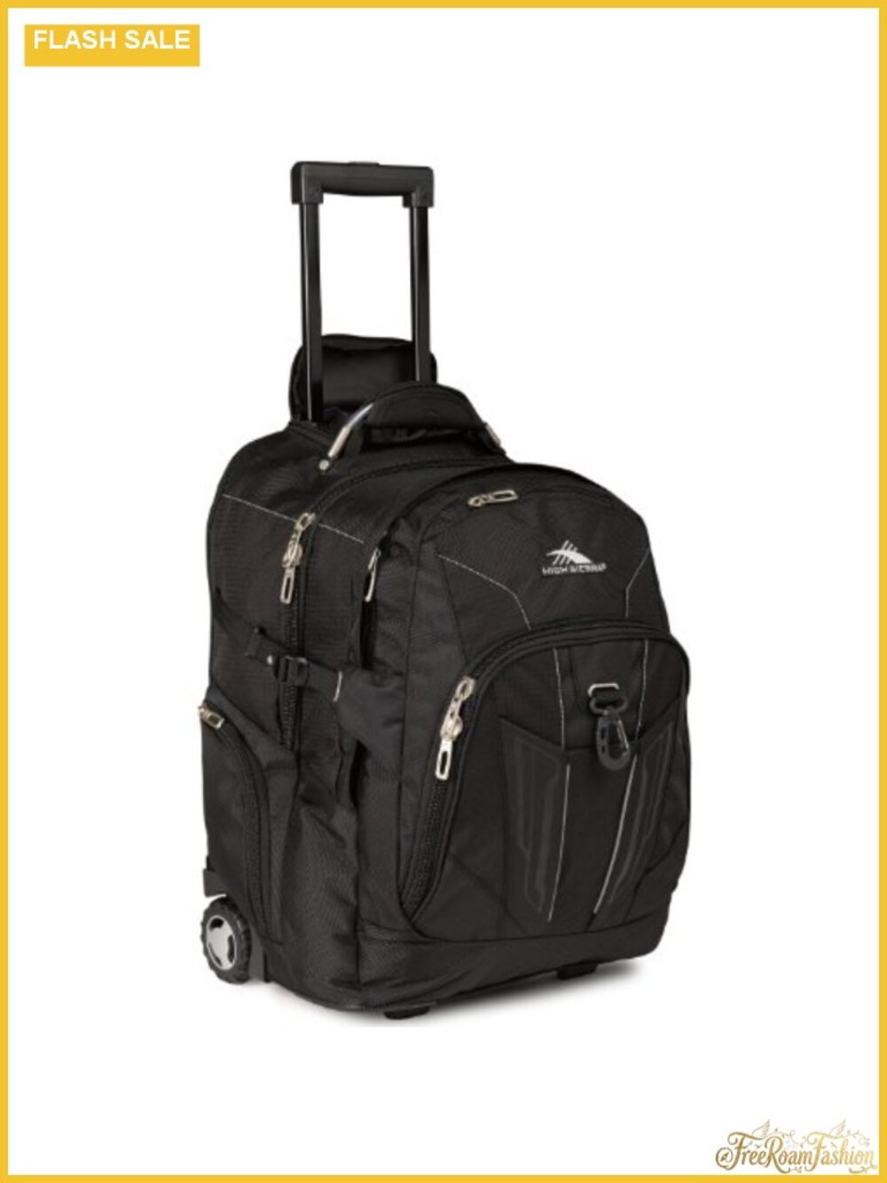 Rolling Laptop Backpack with Wheels, 17" Sleeve, Business Travel Bag